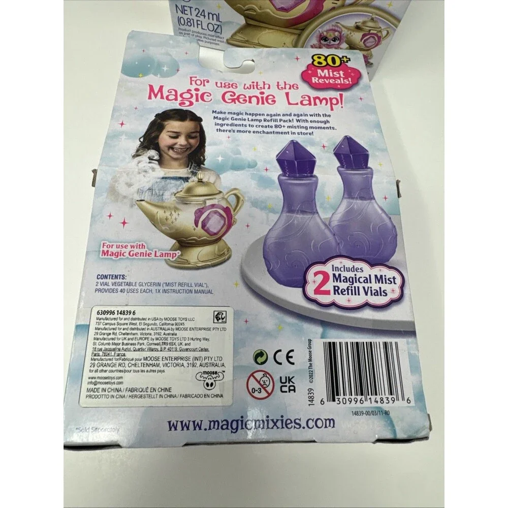 Lot of 4 - Magic Mixies Magical Mist Refill For Genie Lamp!! 80+ Reveals NEW